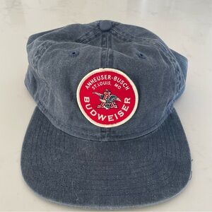 Budweiser Red and Blue Vintage Circle Patch Snapback